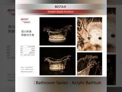 Klare Acrylmöbel Acrylbad für einen modernen und minimalistischen Look