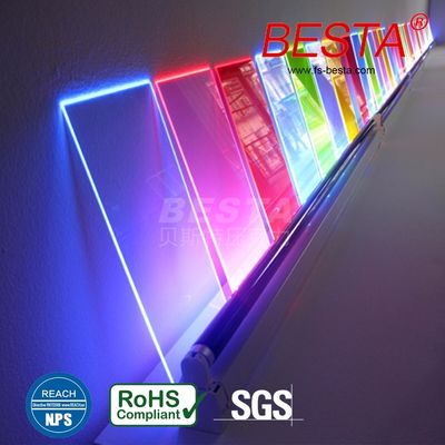 Edge Lit Neon Fluoreszenz Acrylblatt Acryl Led Schildbrett 2,8 mm-15 mm