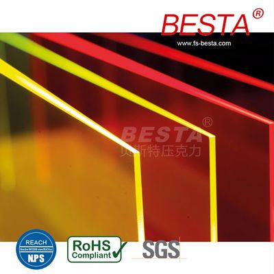 Edge Lit Neon Fluoreszenz Acrylblatt Acryl Led Schildbrett 2,8 mm-15 mm