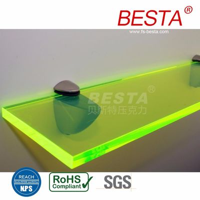 Edge Lit Neon Fluoreszenz Acrylblatt Acryl Led Schildbrett 2,8 mm-15 mm