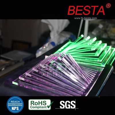 Edge Lit Neon Fluoreszenz Acrylblatt Acryl Led Schildbrett 2,8 mm-15 mm